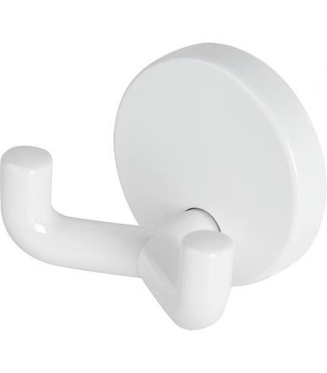 Hewi double patere série 477 blanc pur