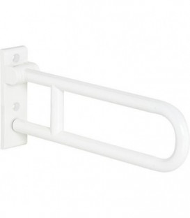 Hewi Poignee d'appui rabattable serie 801 blanc pur, acier longueur 600mm