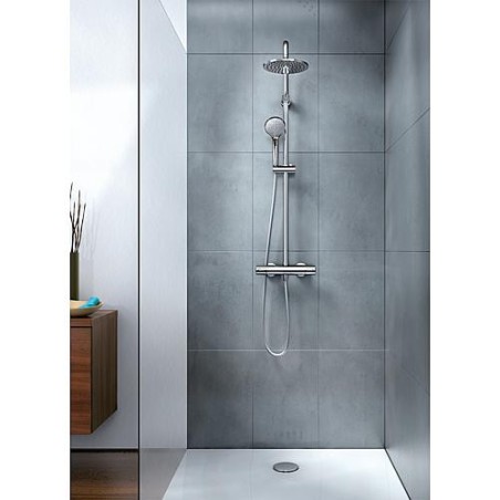 Colonne de douche Idealrain avec mitigeur thermostatique Ceratherm 100