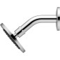 Pomme de douche Idealrain diametre 100 mm avec raccord mural coudé 118 mm, DN15