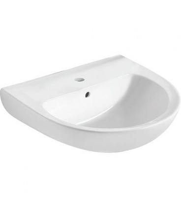 Lavabo Eurovit rond lxPxH :  650x475x215 mm 1 trou