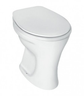 WC plat Eurovit lxPxH :  355x475x390 mm sortie horizontale ext.
