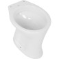 WC plat Eurovit lxPxH :  355x475x390 mm sortie horizontale ext.