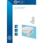 WC mural Ideal Standard Eurovit, sans bord de rincage blanc