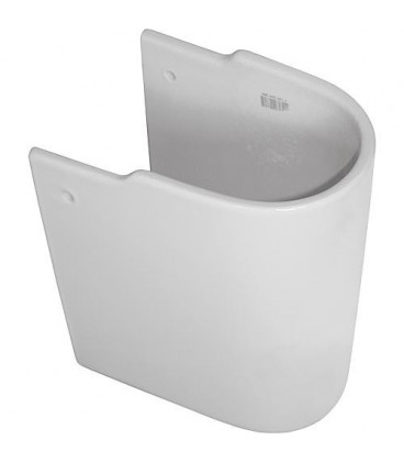 Demi-colonne 'CONNECT ARC' K C 001 WBUK céramique blanche lxPxH : 195x340x280mm pour lavabo