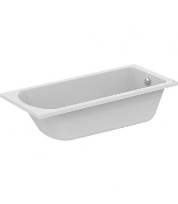 Baignoire ergonomique EMIL acrylique blanc - 285L lxPxH  :  1700x800x465 mm