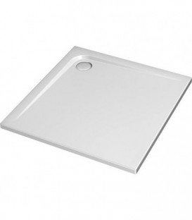 BAU Receveur carre Ultra plat en acryl. blanc LxlxH: 800x800x47 mm