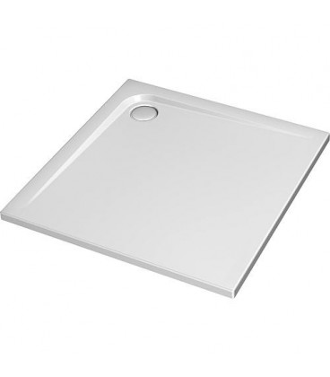 BAU Receveur carre Ultra plat en acryl. blanc LxlxH: 800x800x47 mm