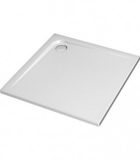 Receveur carre Ultra plat en acryl blanc LxlxH: 900x900x47 mm