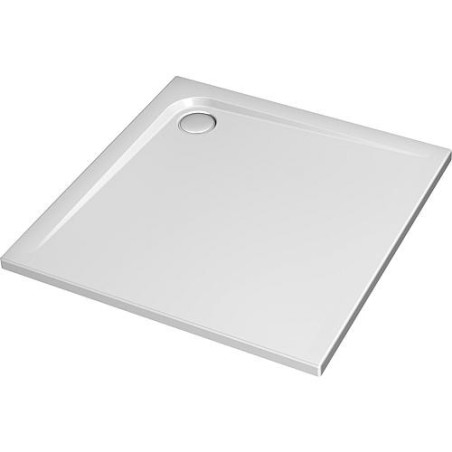 Receveur carre Ultra plat en acryl blanc LxlxH: 900x900x47 mm