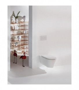 WC suspendu Laufen Kartell sans rebord, blanc, lxhxp:370x285x545mm