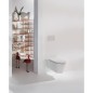 WC suspendu Laufen Kartell sans rebord, blanc, lxhxp:370x285x545mm