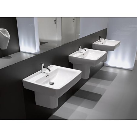 Vasque Laufen PRO A blanc, avec trop-plein, encastrable lxhxp: 650x170x480mm