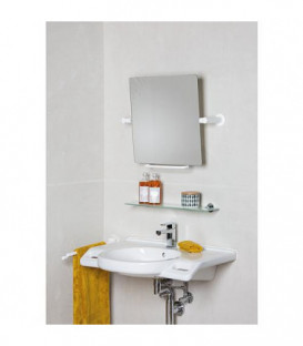 Miroir a bascule Nylon Care blanc 019 590x500x153mm