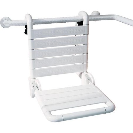 Siege rabattable en nylon couleur : blanc 19 lxpxH: 380x564x459 mm