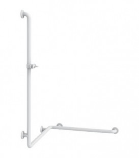 Rambarde de douche avec barre douche Couleur : manhattan 067 763x400x1158mm /fixations incluses