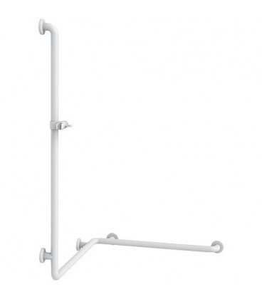 Rambarde de douche avec barre douche Couleur : manhattan 067 763x400x1158mm /fixations incluses