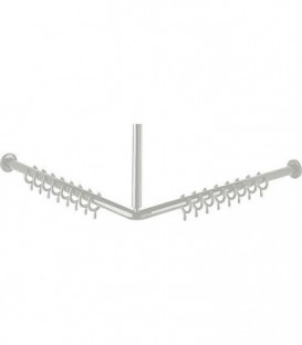 Barre de douche en nylon pour plafond couleur : Manhattan 67 L : 401-500mm / fixations incluses