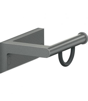 Porte-rouleau série Cavere alu anthracite-métallique 95 lxH : 130x92mm-fixation incluse