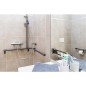 Main courante de douche Cavere 1100x1100x1200,avec sup douc+fix alu ant-métal95