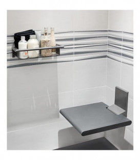 Siege rabattable Normbau Cavere Vario avec plaque de base, 380 x 462mm