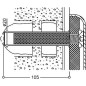 Kit de fixation pour brique creuse, lingot creux convient pour serie Nylon