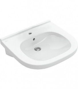 Vasque VetB O. Novo Vita avec trop-plein, 600x550mm, blanc trou de robinet central