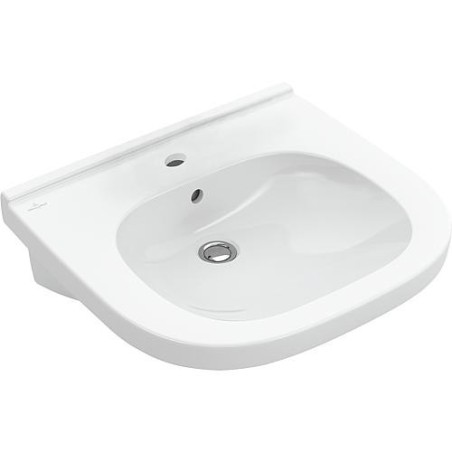 Vasque VetB O.Novo Vita avec trop-plein, 550x550mm, blanc Trou de robinet central