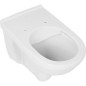 WC suspendu VetB O.Novo Direct Flush, Vita, rehausse, sortie horiz. 595x360mm, blanc, sans bord