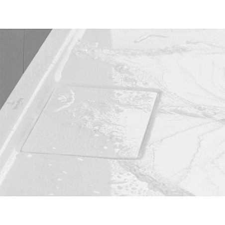 Receveur VetB Architectura MetalRim, 1000x1000x15mm, blanc alpin
