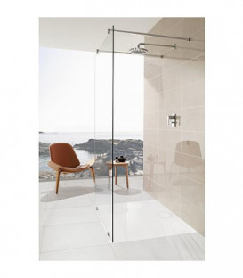 Receveur VetB Architectura MetalRim, 1000x1000x15mm, blanc alpin