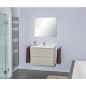 Kit meubles salle de bain Bali taupe brillant *BG*