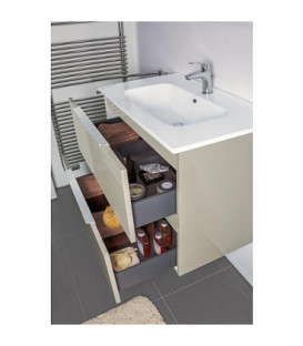 Kit meubles salle de bain Bali taupe brillant *BG*