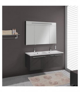 Kit de meubles de bain EBLI serie MAB anthracite brillant