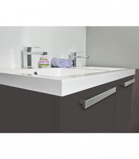 Kit de meubles de bain EBLI serie MAB anthracite brillant