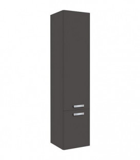 Meuble haut Serie MAB 2 portes anthracite brillant ouverture droite lxHxP 350x1585x370x mm