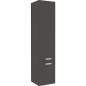 Meuble haut Serie MAB 2 portes anthracite brillant ouverture droite lxHxP 350x1585x370x mm