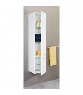 Armoire haute Serie MAB 2 portes chene clair ouverure droite lxHxP 350x1585x370 mm