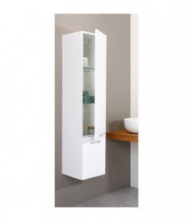 Armoire haute Serie MAB 2 portes chene clair ouverure droite lxHxP 350x1585x370 mm