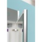 Armoire a miroir avec cache lumineux, blanc brillant, 1 porte butee droite, 600x750x188mm