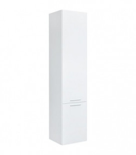 Colonne MBK 2 portes blanc brillant, butée à droite 350x1625x370mm