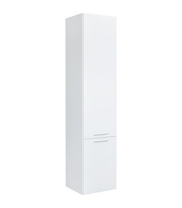 Colonne MBK 2 portes blanc brillant, butée à droite 350x1625x370mm