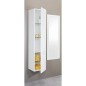 Colonne MBK 2 portes blanc brillant, butée à droite 350x1625x370mm