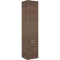 Colonne MBK 2 portes tranche marron, butée à gauche 350x1625x370mm