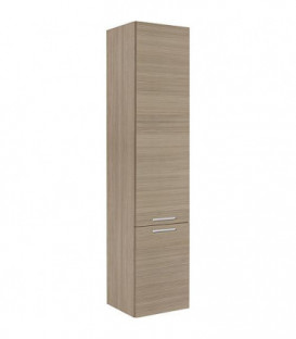 Colonne MBK 2 portes melèze marron clair, butée à gauche 350x1625x370mm