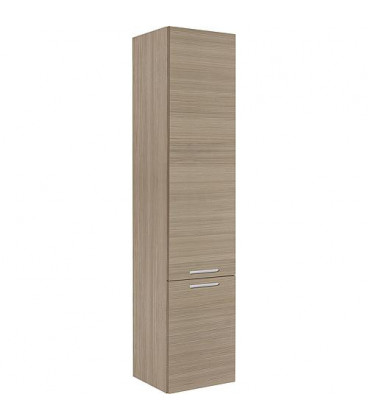 Colonne MBK 2 portes melèze marron clair, butée à gauche 350x1625x370mm