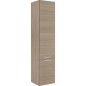 Colonne MBK 2 portes melèze marron clair, butée à droite 350x1625x370mm