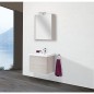 Kit meuble salle de bain ELAI série MBO, chene clair décor largeur 600mm, 2 tiroirs