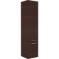 Armoire haute Serie MAA 2 portes chene foncé ouverture droite lxHxP 350x1585x370 mm