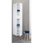 Colonne série MAA 2 portes blanc brillant charniere droite 350x1585x370mm